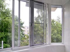 Производим алюминиевые окна раздвижные для квартири